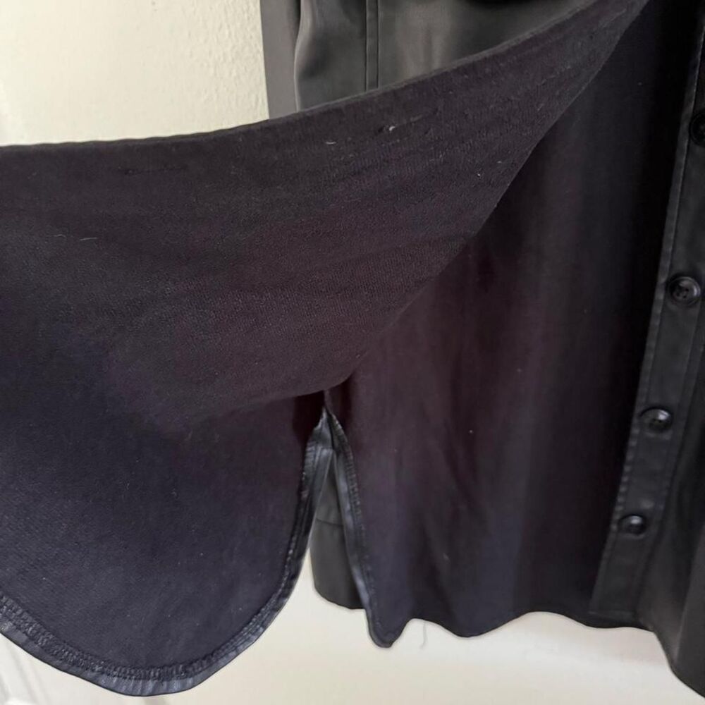Leather Button Up - Picture 3 of 3